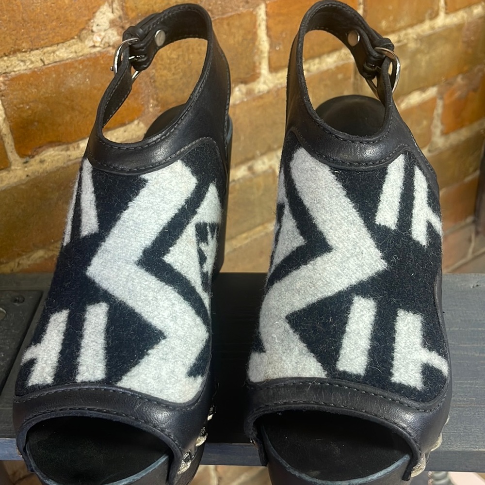 Custom made Pendleton wedges from Bar 9L Designs